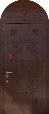 Железная арочная дверь с рисунком ДА-1 для аптеки в Саратове
