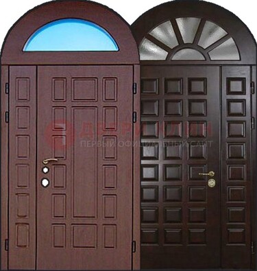 Стальная арочная дверь ДА-8 для административного здания в Саратове