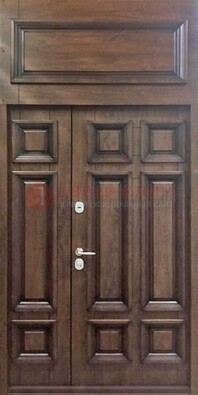 Классическая входная дверь с верхней фрамугой ДФГ-15 в Саратове