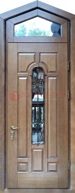 Железная дверь Винорит с фрамугой для частного дома ДФГ-34 в Саратове