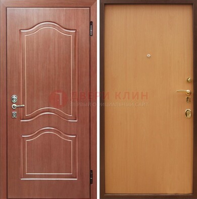 Входная дверь отделанная МДФ и ламинатом внутри ДМ-159 в Саратове