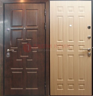 Коричневая входная дверь с МДФ ДМ-181 в Саратове