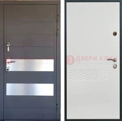 Металлическая дверь МДФ темная и светлая ДМ-420 в Саратове
