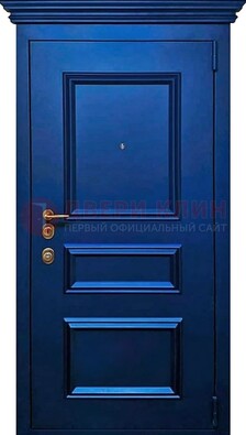 Синяя дверь с МДФ ДМ-522 в Саратове