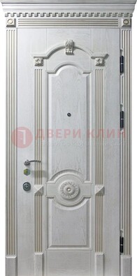 Белая дверь с МДФ ДМ-525 в Саратове