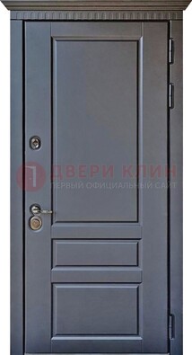 Тёмная входная дверь для коттеджа с МДФ ДМ-528 в Саратове