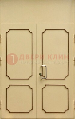 Светлая двухстворчатая дверь для загородного дома с МДФ ДМ-534 в Саратове