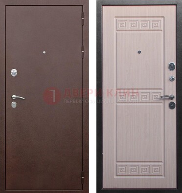 Коричневая входная дверь с порошковым покрытием ДП-170 в Саратове
