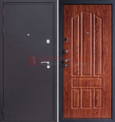 Темная стальная дверь с порошковым напылением ДП-188 в Саратове