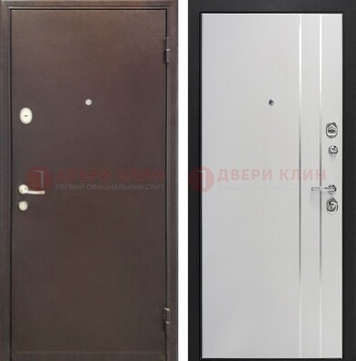Входная дверь с порошковым покрытием с МДФ с молдингами ДП-232 в Саратове