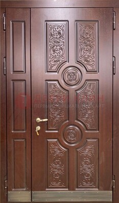 Парадная металлическая дверь с узором ДПР-74 в Саратове