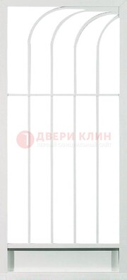 Белая металлическая решетчатая дверь ДР-17 в Саратове
