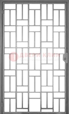 Металлическая решетчатая дверь в сером цвете ДР-23 в Саратове
