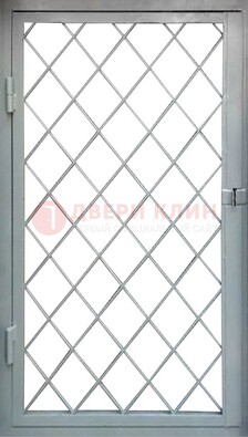 Серая стальная решетчатая дверь ДР-3 в Саратове