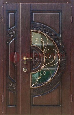 Полуторная железная дверь Винорит в классическом стиле ДСК-272 в Саратове