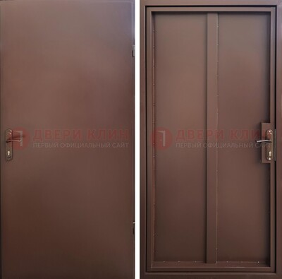 Техническая дверь с порошковым покрытием медный антик с двух сторон ДП-253 в Саратове