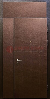 Тамбурная дверь с верхней фрамугой с винилискожей ДТМ-7 в Саратове