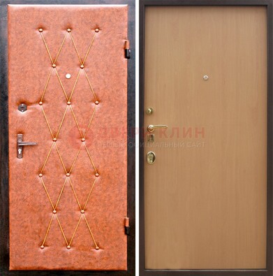 Светлая входная дверь с винилискожей ДВ-22 в Саратове