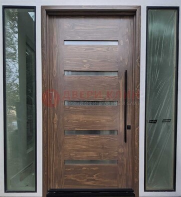 Железная дверь с виноритом и фрамугами ДВТ-189 в Саратове