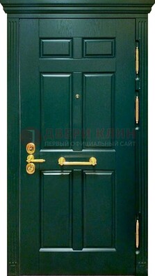 Классическая зеленая дверь с виноритом на улицу ДВТ-248 в Саратове
