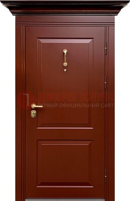 Красная железная дверь винорит для частного дома ДВТ-251 в Саратове