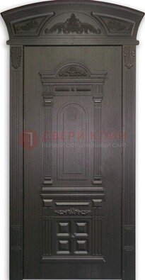 Черная стальная дверь с виноритом ДВТ-31 в Саратове