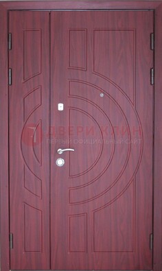 Красная железная дверь с виноритом ДВТ-3 в Саратове