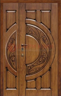 Коричневая входная дверь с виноритом ДВТ-5 в Саратове